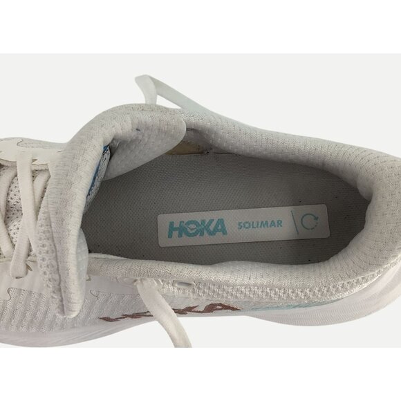 Hoka Womens Solimar Running Shoes Size 7.5 White & Blue Mesh Lightweight - Picture 9 of 9
